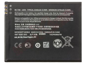 BV-T4D generic battery for Microsoft Lumia 950 XL - 3270mah / 3.85V / 12.6WH / Li-ion